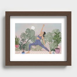 Yoga Retreat Recessed Framed Print