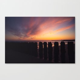 Sunset Zeeland, NL Canvas Print