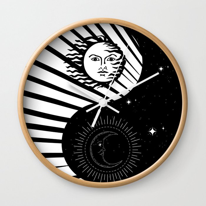 Solar and Lunar Yin Yang Wall Clock