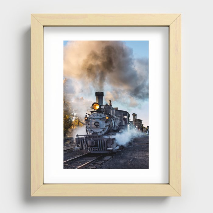 Steam Train, Cumbres & Toltec Railroad, New Mexico Recessed Framed Print