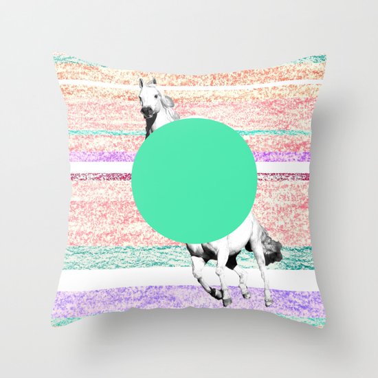 Horse, horse. Throw Pillow