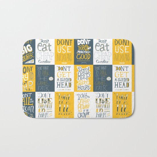Major Taylor Grid Bath Mat