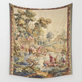 Antique Aubusson Louis XV French Tapestry Wall Tapestry