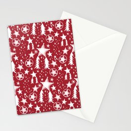 Red Christmas Parol Stationery Cards