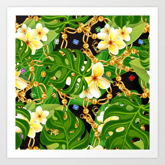 tropical elegant Art Print