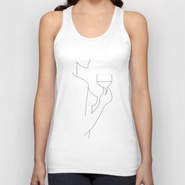 Red Wine Lines Tank Top