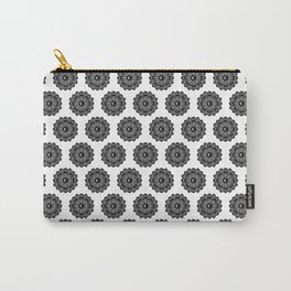 Black and white moon mandala - space art Carry-All Pouch