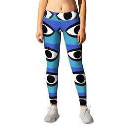 BIG BROTHER IS WATCHING YOU Leggings | Graphicdesign, Eye, Orwell, Blue, Bigbrother, Digital, Pattern 