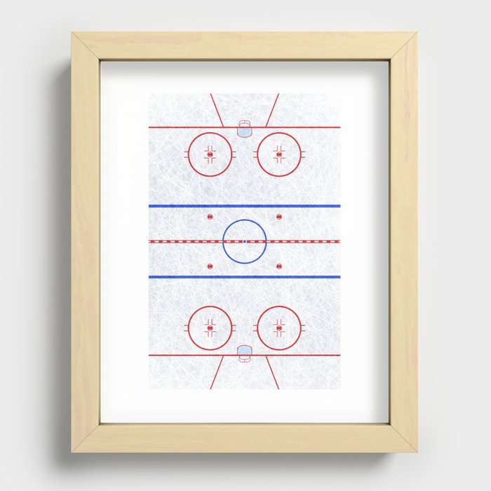 Hockey Rink Recessed Framed Print