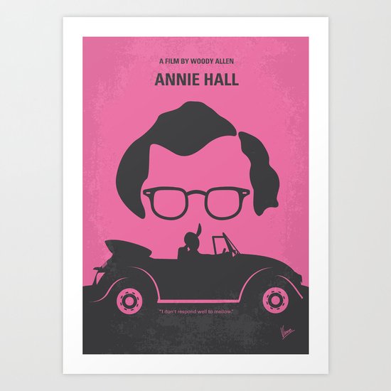 No147 My Annie Hall minimal movie poster Art Print