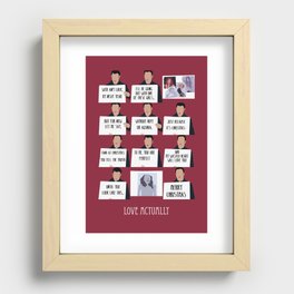love actually Recessed Framed Print