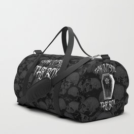 Think Outside The Box Goth Coffin Humour Duffle Bag
