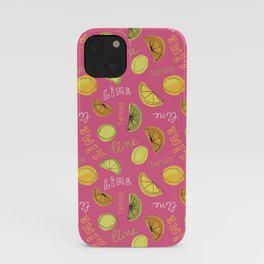 Lemon & Lime Citrus Burst iPhone Case