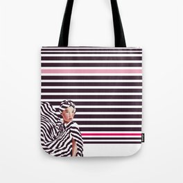 Stripes & Beauty Tote Bag