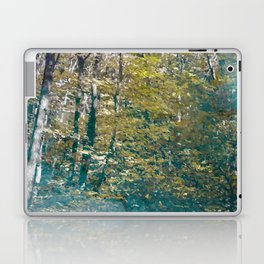 Aque blue forest Laptop Skin