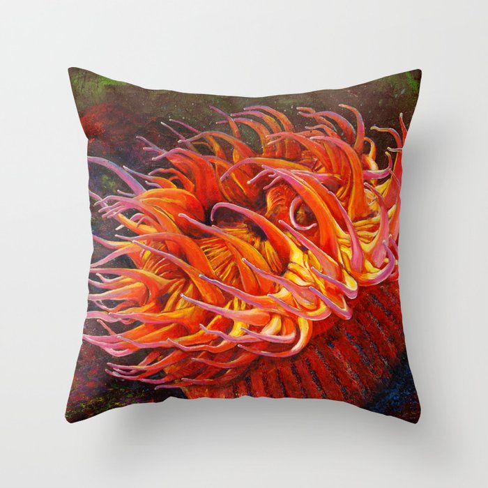 Sea Anemone Throw Pillow By Danocreative Society6