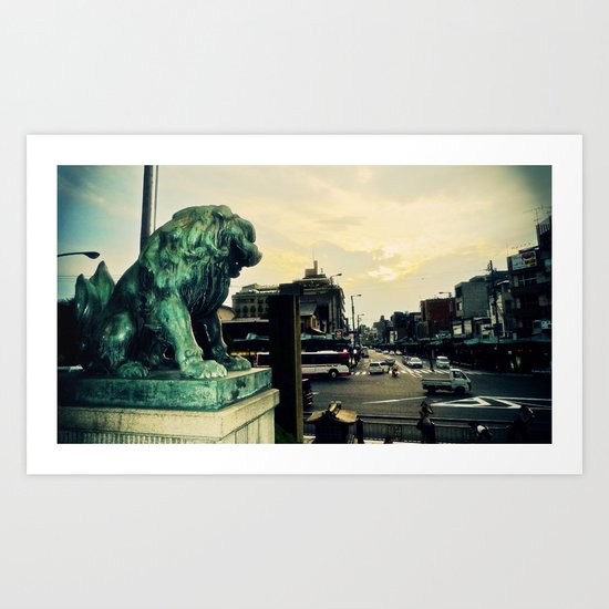 Kyoto temple entrance Art Print