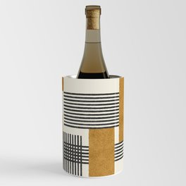 Stripes and Square Composition - Abstract Wine Chiller