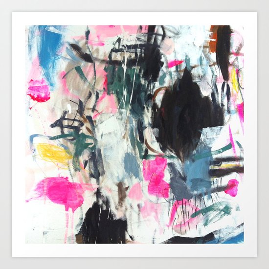 Luana searches her bag Art Print