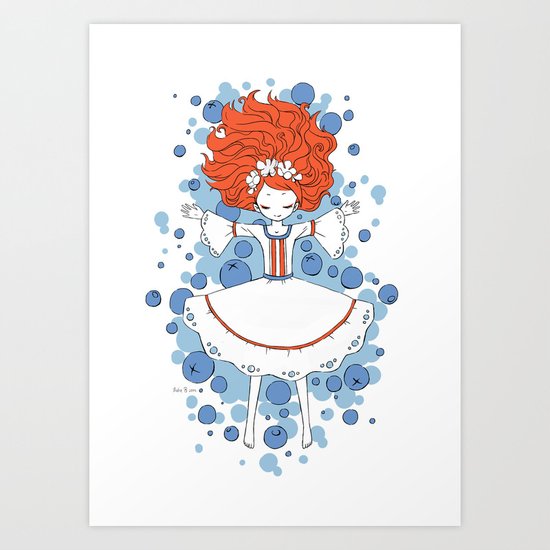 Blueberry Dream Art Print