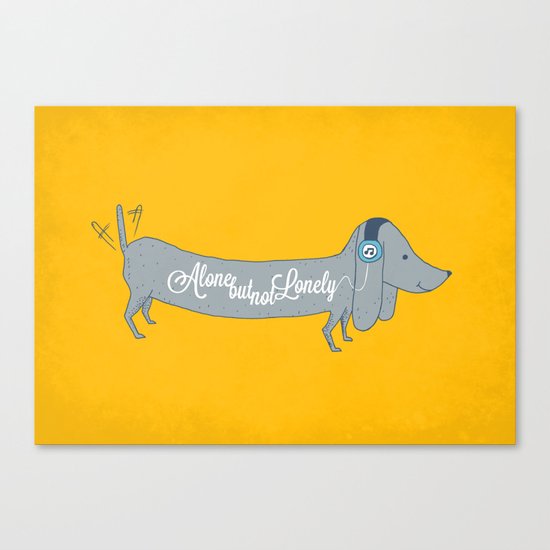 Alone but not Lonely Canvas Print