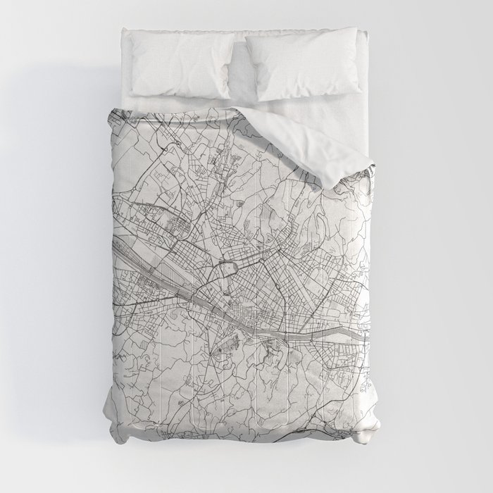 Florence Map Line Comforter