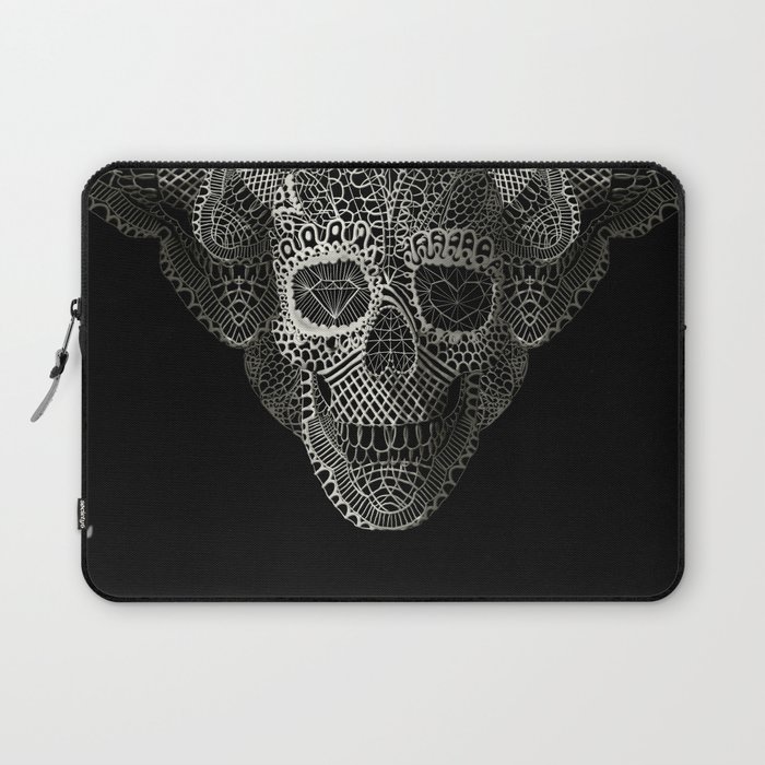 Lace Skull Laptop Sleeve