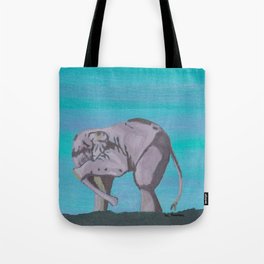 Shy Elephant Tote Bag