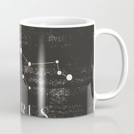 TAURUS - Zodiac Sign Constelation - Black and White Aesthetic Mug