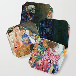 Gustav Klimt "Death and Life" Coaster