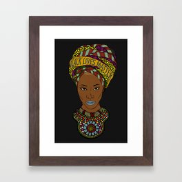 Black lives matter Framed Art Print