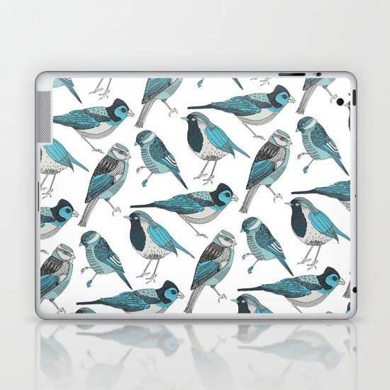 pale green birds Laptop & iPad Skin