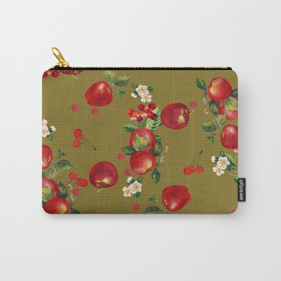 cherries and apples 3 Carry-All Pouch