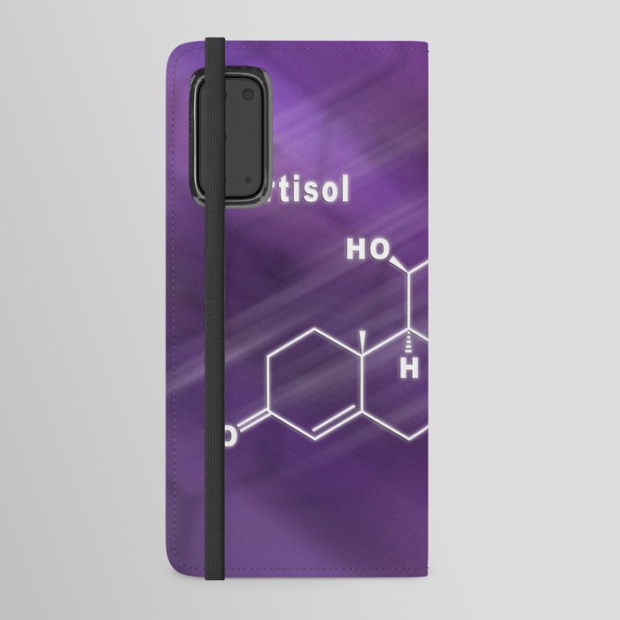 Cortisol Hormone Structural chemical formula Android Wallet Case