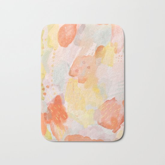 Abstract Watercolor Bath Mat