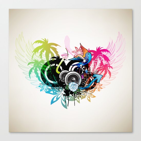 Tropical Sounds Canvas Print