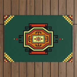 Oriental Rug. Ganja Carpet Style.  Outdoor Rug