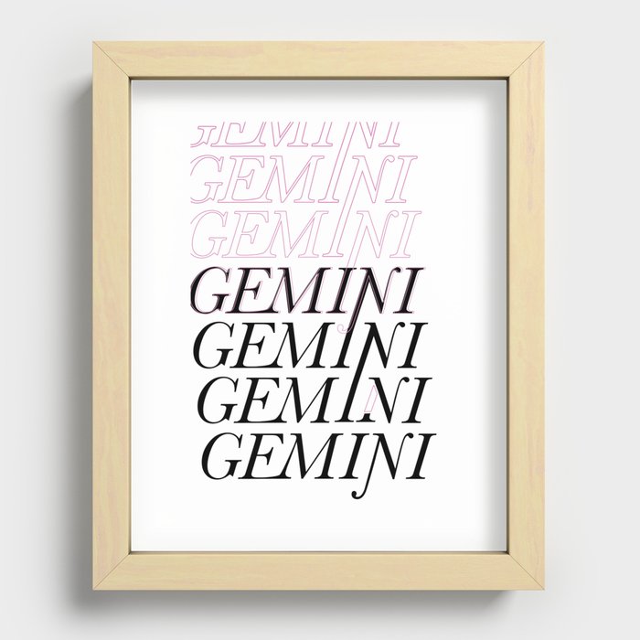 Gemini Recessed Framed Print