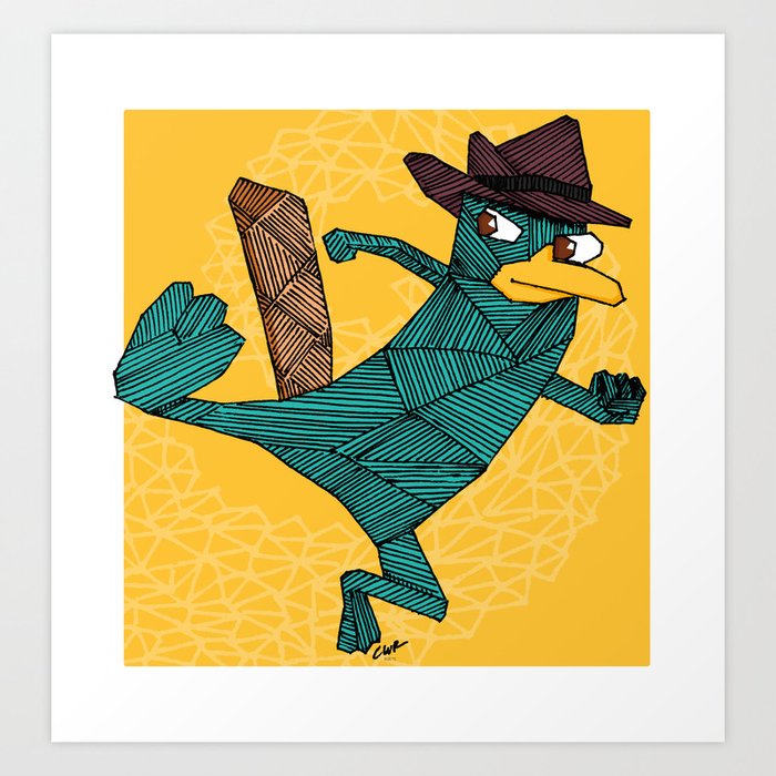 My Perry the Platypus Art Print