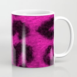Spotted Leopard Print Pink Coffee Mug