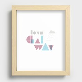 Love Galway - Typography Recessed Framed Print