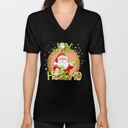 Christmas Joy V Neck T Shirt