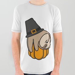 Sloth in Holidays Eve All Over Graphic Tee