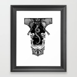 Skulls and Snakes Framed Art Print