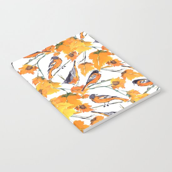 Birds in Autumn Notebook