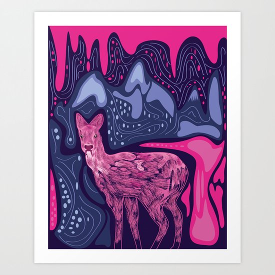Musk Deer Art Print