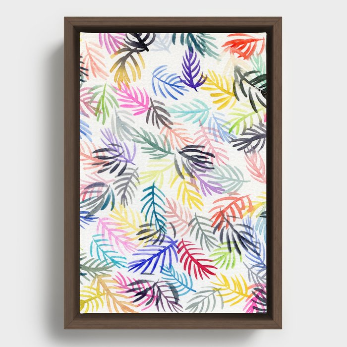 leaves Framed Canvas