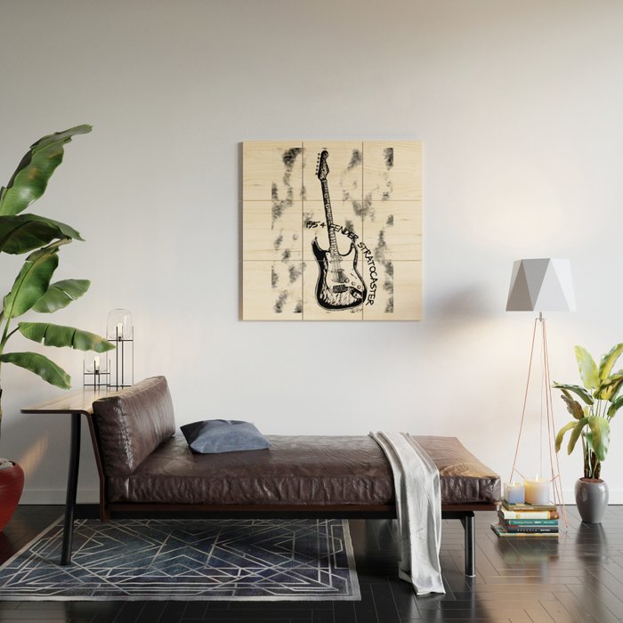 1954 Stratocaster Guitar Art Music Wall Art Rick Roll Decor