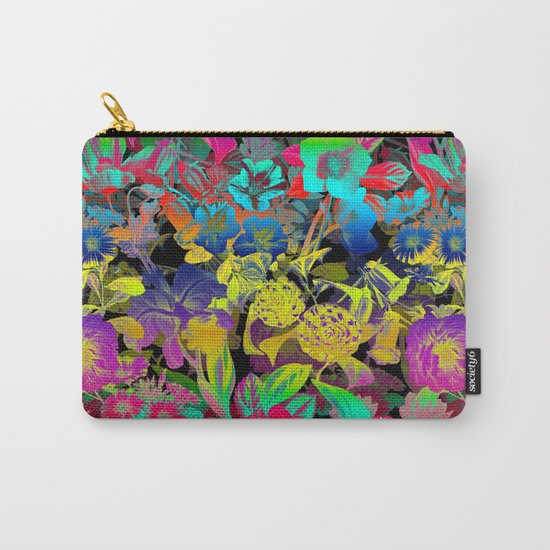 Lsd Floral Pattern Carry-All Pouch
