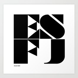 Type Type for ESFJ Art Print